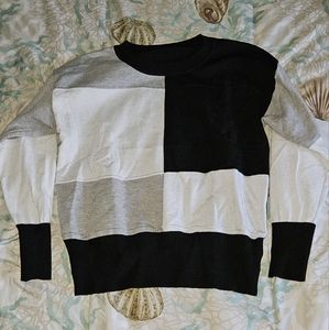 Block design sweater